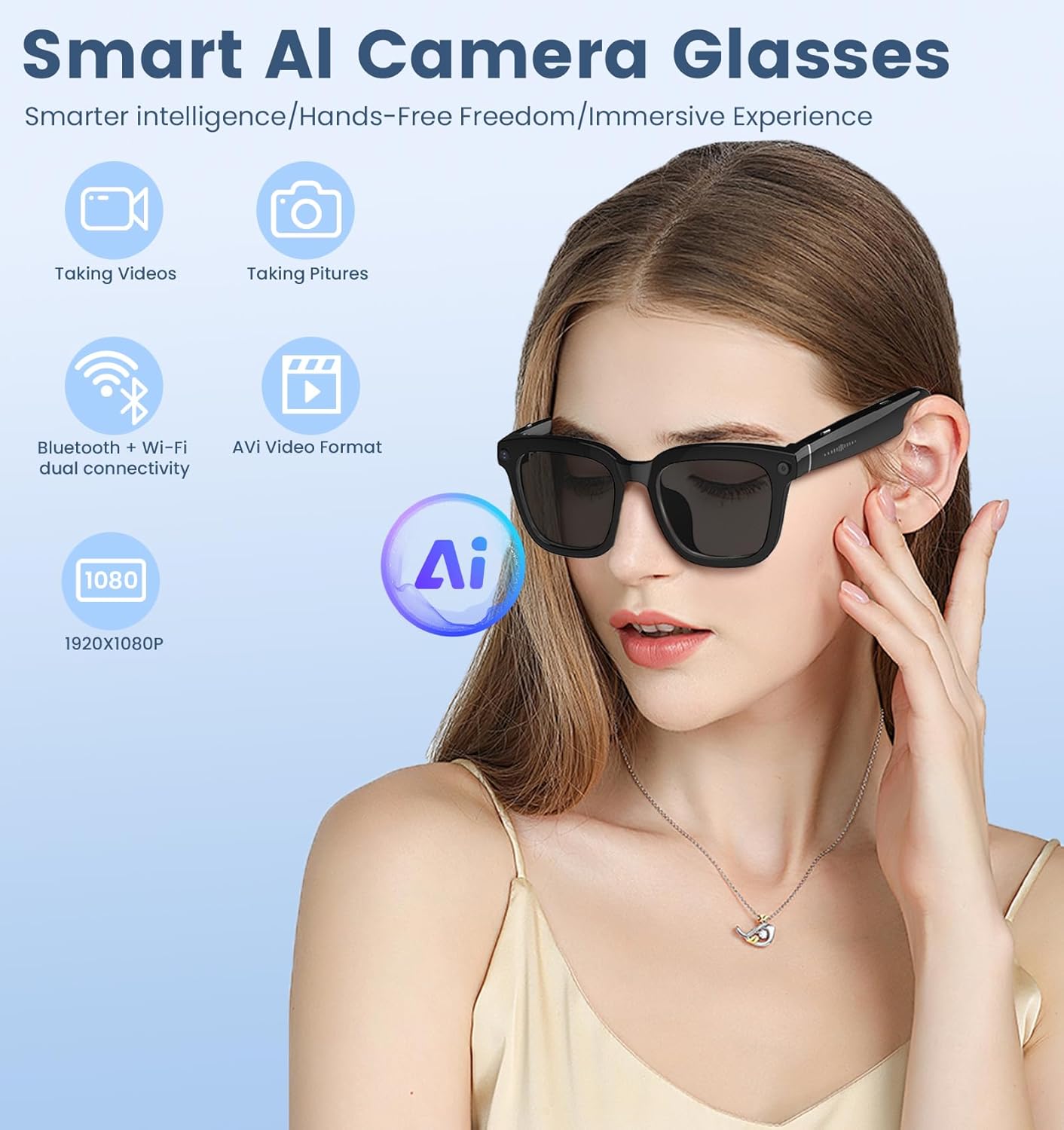 AI Smart Camera Glasses 1080P  - Smart Glasses Lens incelemesi ve fiyatı