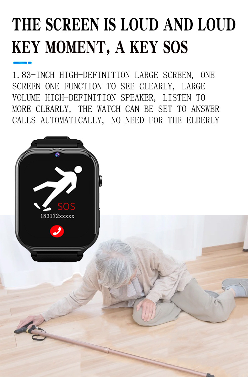 Elderly Smart Watch For Senior - Fall Detection Watch incelemesi ve fiyatı