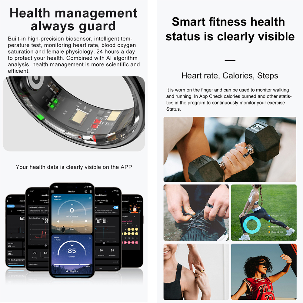 R08 Fitness Tracker Smart Ring - Temperature Ring Skin incelemesi ve fiyatı
