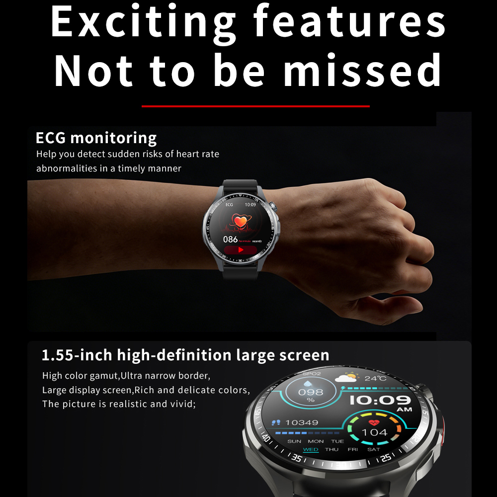 Men Smart Watch Ultra HD Scree - Fall Detection Watch incelemesi ve fiyatı
