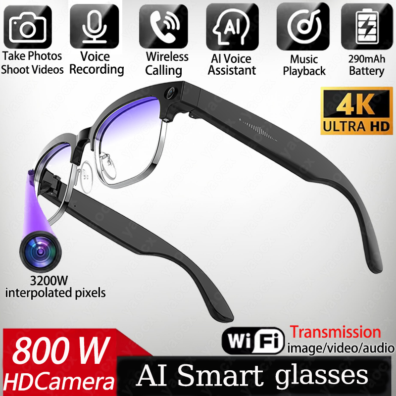 4K Smart AI Glasses 8MP Camera - Smart Glasses Lens incelemesi ve fiyatı