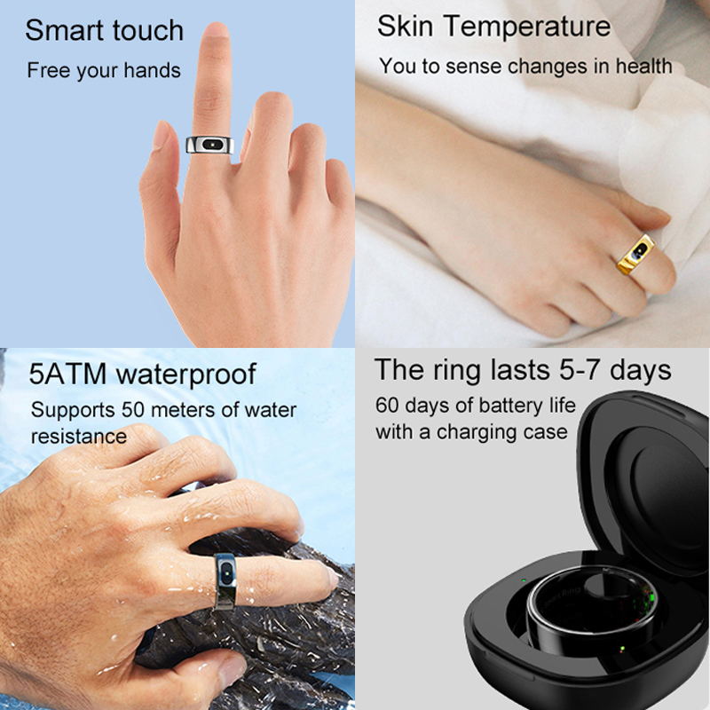 Smart Ring Men Women with Char - Temperature Ring Skin incelemesi ve fiyatı