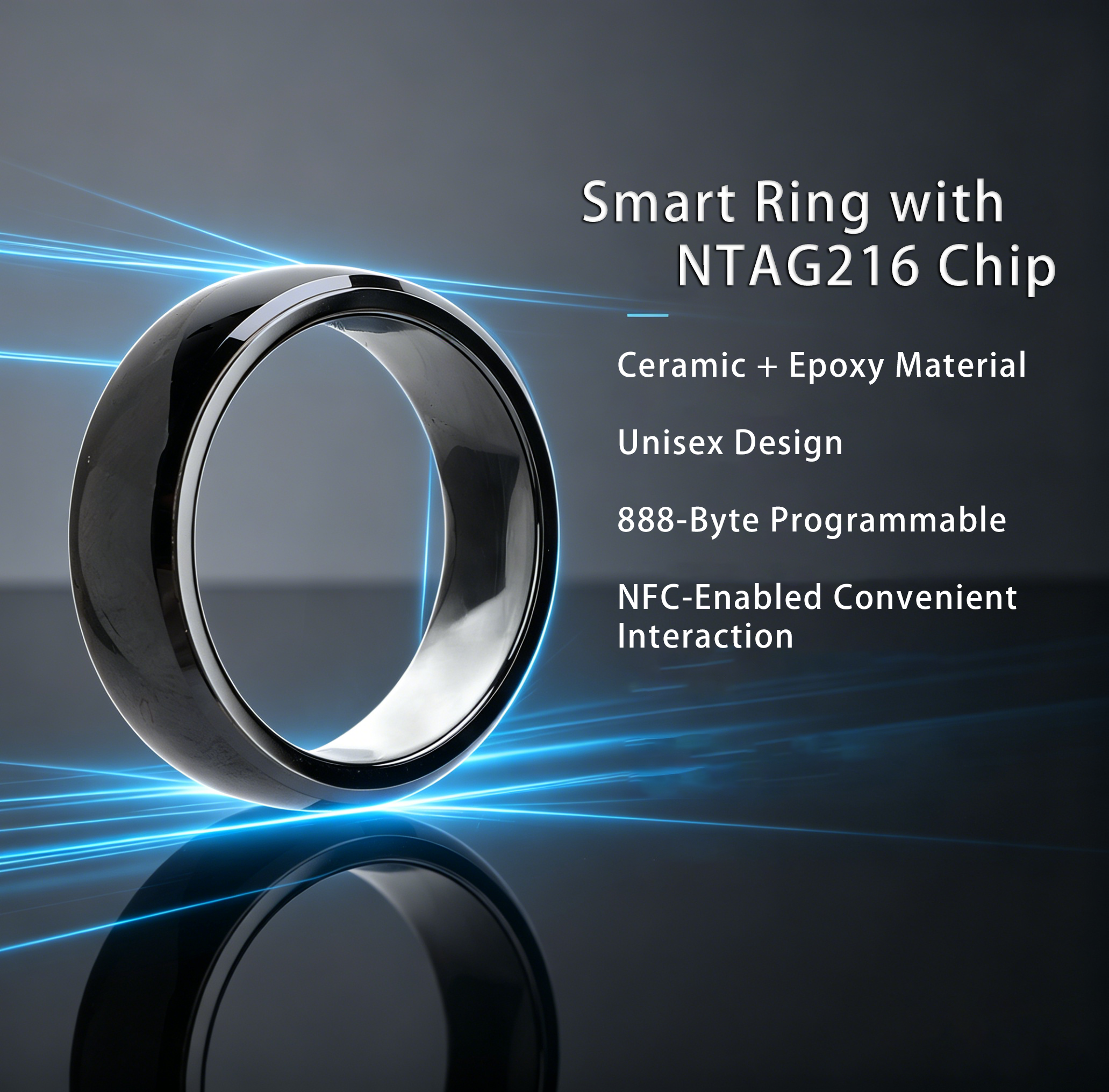 Ntag216 NFC Full Ceramic Smart - Smart Ring Nfc Pay incelemesi ve fiyatı