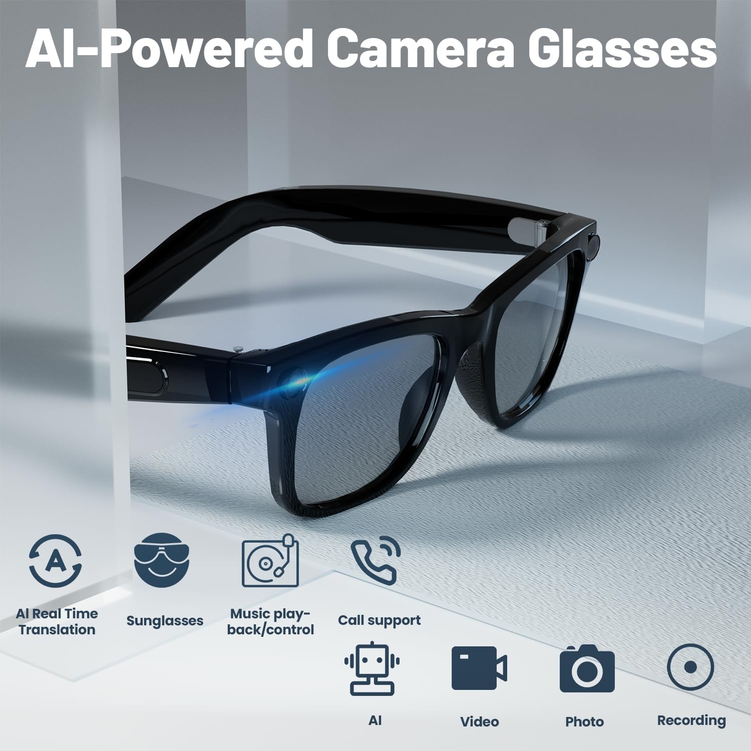8MP AI Smart Glasses: 1080P Vi - Smart Glasses Lens incelemesi ve fiyatı