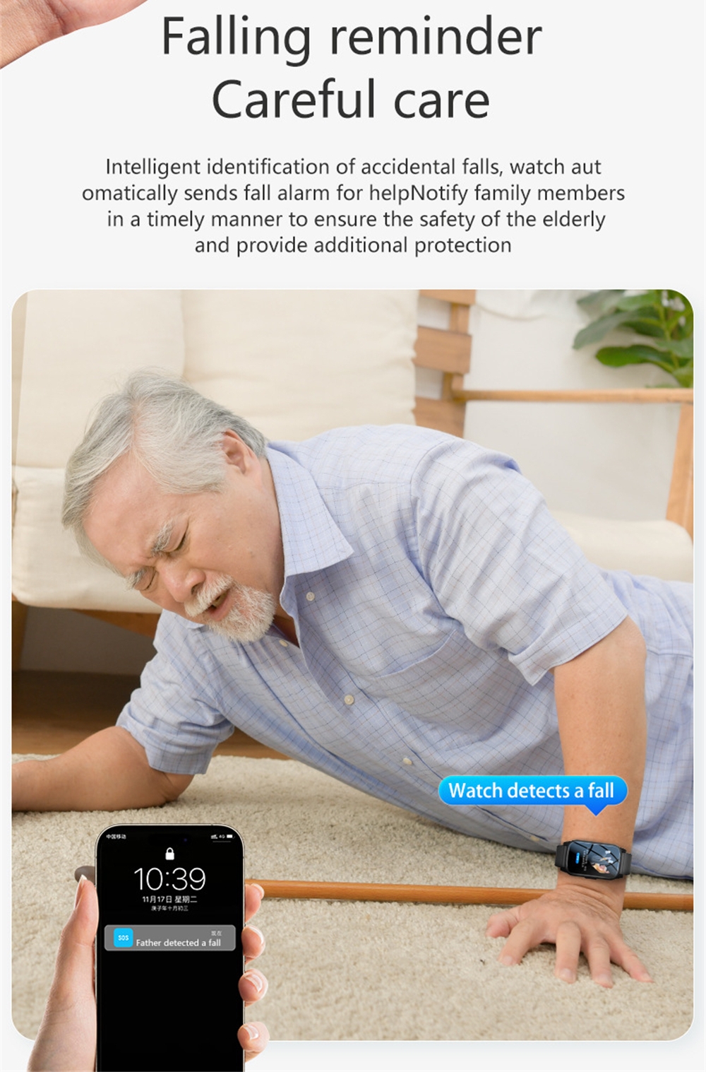 Elderly Smart Watch For Senior - Fall Detection Watch incelemesi ve fiyatı