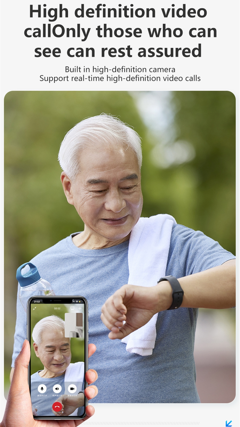 Elderly Smart Watch For Senior - Fall Detection Watch incelemesi ve fiyatı