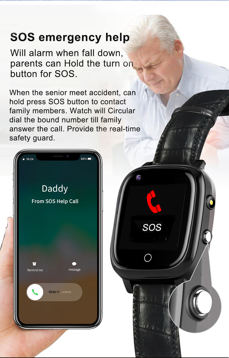 Elderly Smart Watch For Old Pe - Fall Detection Watch incelemesi ve fiyatı