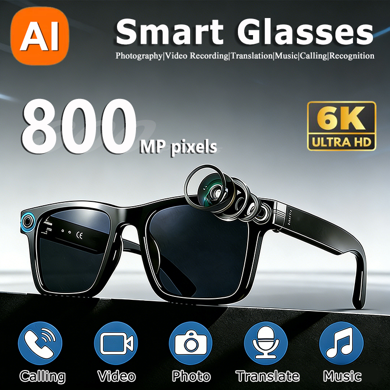 6K HD AI Camera Glasses 800MP  - Smart Glasses Lens incelemesi ve fiyatı