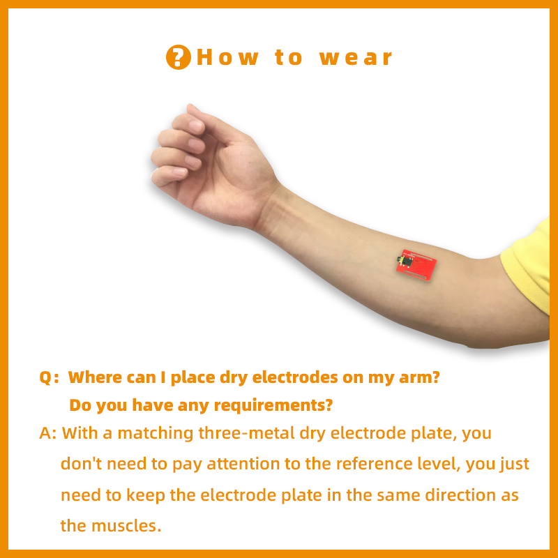 Dry Electrode EMG Sensor Elect - Muscle Sensor Emg incelemesi ve fiyatı