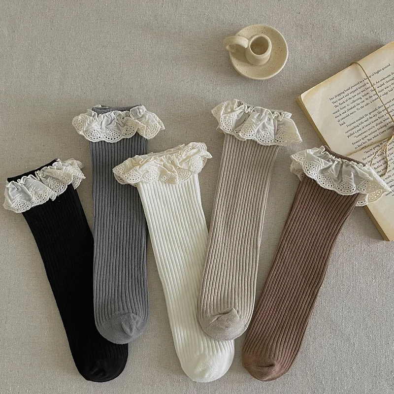 Ruffle Baby Girls Knee High So - Baby Sock Oximeter incelemesi ve fiyatı