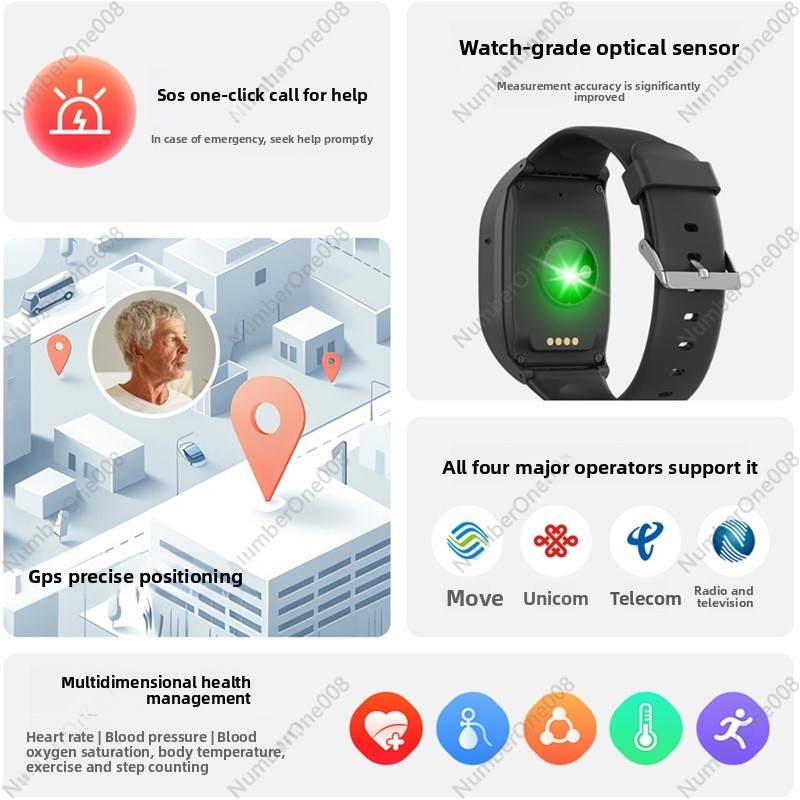 4G Smart Watch for Elderly, GP - Fall Detection Watch incelemesi ve fiyatı