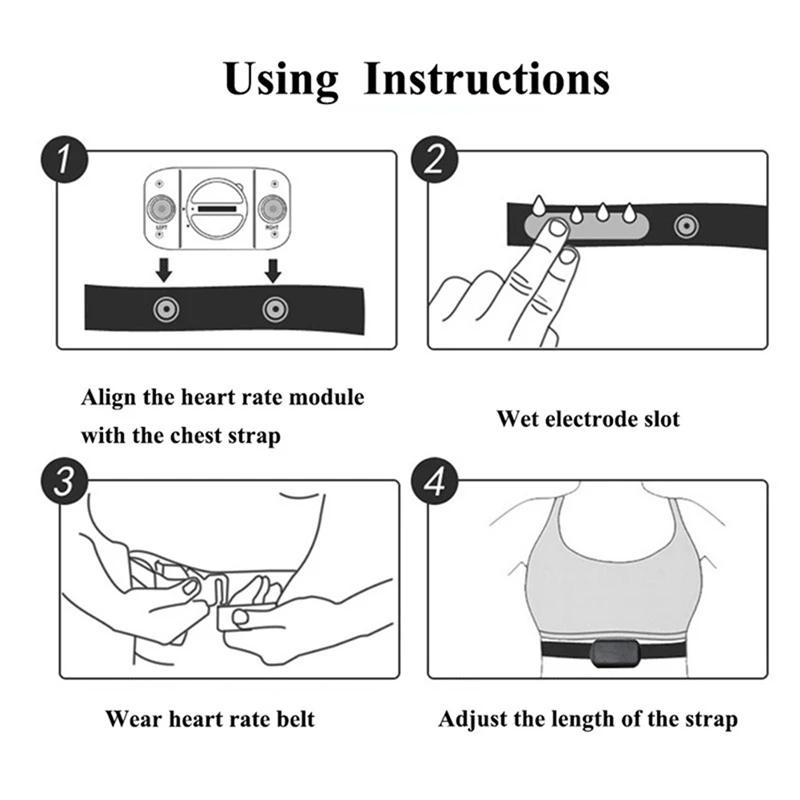 1/2PCS Heart Rate Monitor Ches - Breath Rate Monitor incelemesi ve fiyatı