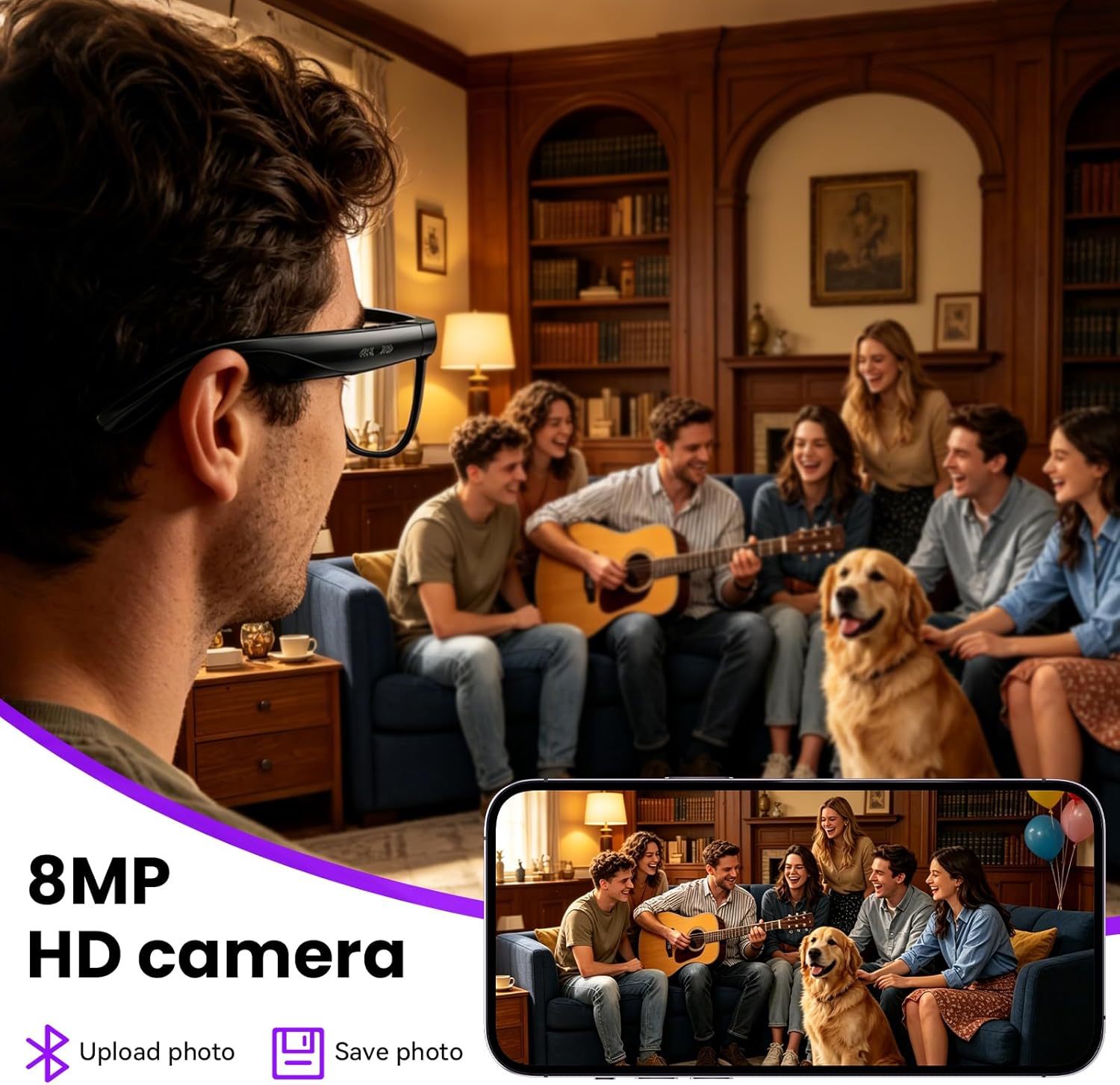 8MP Camera Smart Glasses: 4K P - Smart Glasses Lens incelemesi ve fiyatı